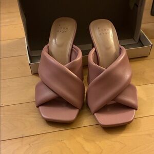 A New Day Women's Mauve Crisscross Mules